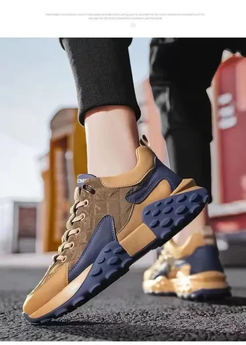 Men's casual sports shoes are fashionable, high-quality, and non slip