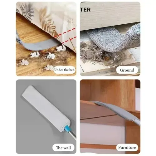 Long Handle Mop Telescopic Microfiber Duster Brush Gap Dust for Cleaner Bedside Sofa Pet Hair Removal BrushesHome Cleaning Tool