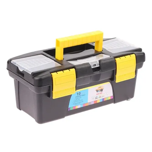 Small Two Layer Plastic Tool Case Durable Storage Container For Electrician Repair Tools Hardware Accessories