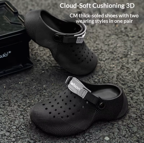 New Men's Slippers Summer Breathable Outdoor Non-Slip Soft Thick Sole Slides Beach