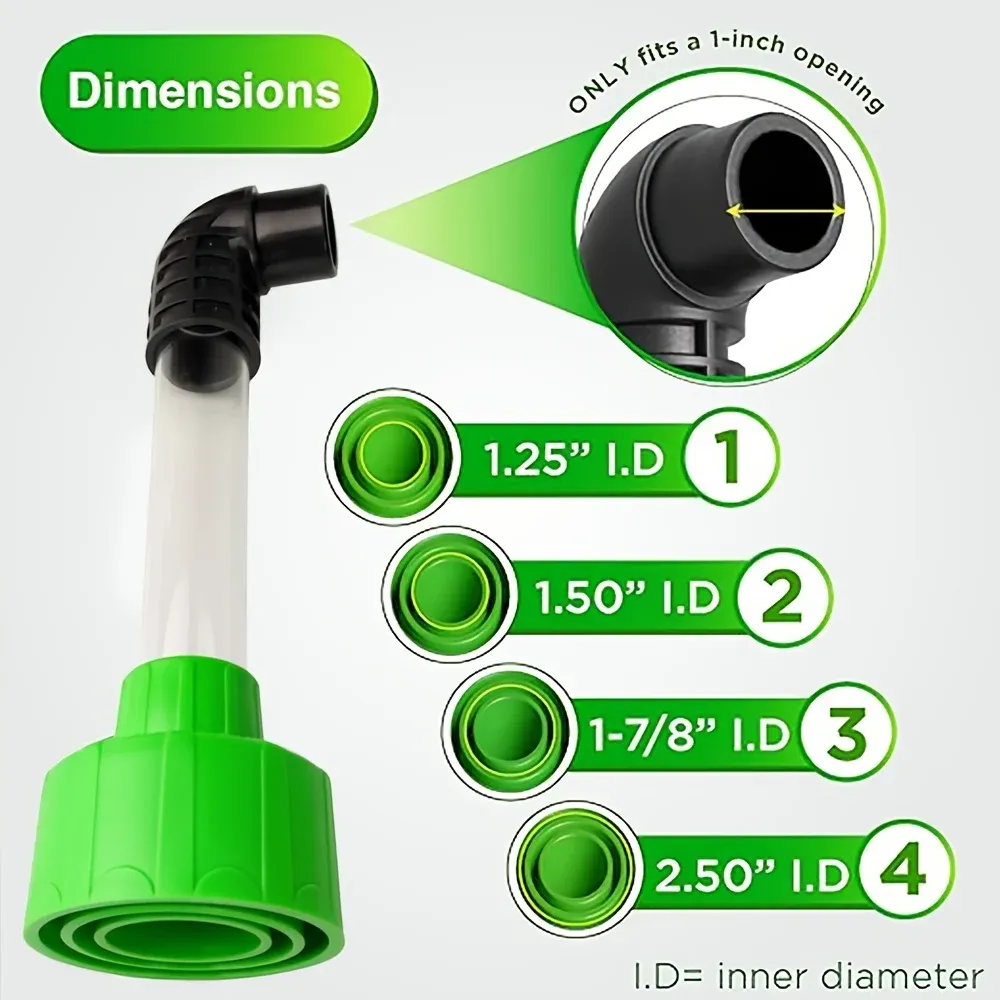 AC Drain Line Cleaner Adapter - Universal Fit AC Drain Line Unclogger - AC Drain Line Cleaning Tool