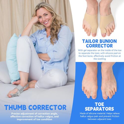 Complete set of big toe corrector for relieving big toe cysts