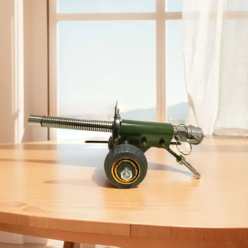 Firecracker Launcher Model Stainless Steel Mini Cannon Collectible Statue Artillery Cannon Handcraft