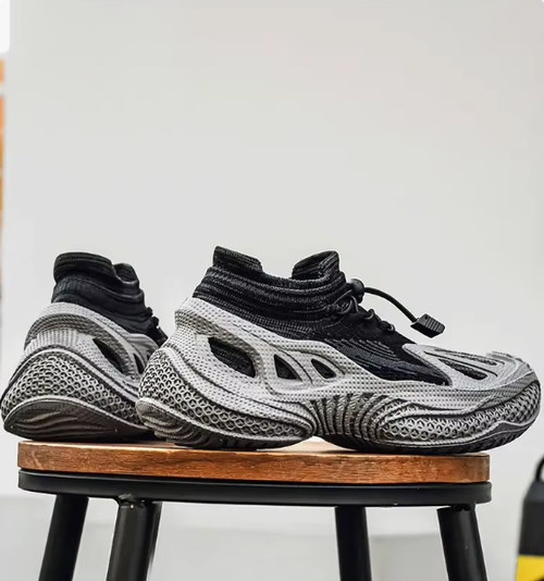Lazy Knit Casual Sneakers For Men Stretch Breathable Comfort Insole Anti Slip Outsole Commute Outdoor Walking Athletic