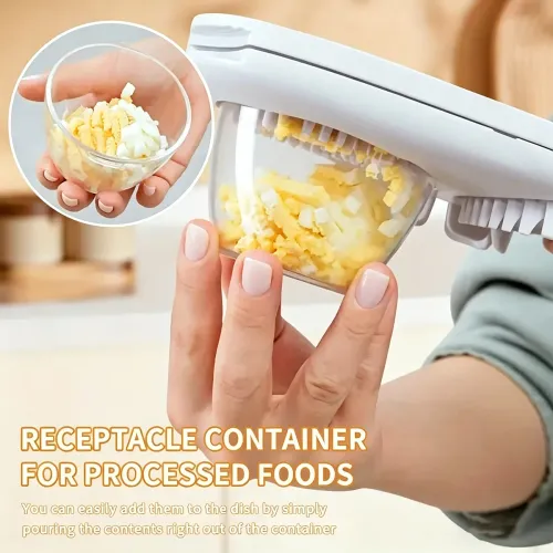 3 in 1 Stainless Steel Egg Slicer with 3 Slice Modes for Boiled Eggs Fruit Vegetable Kitchen Cutting Tool