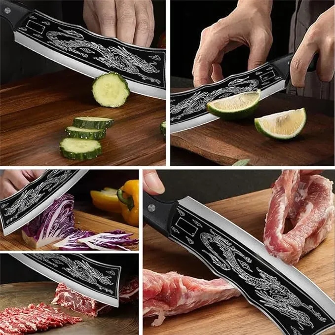 🐉🔪 29.5cm Dragon Knife For Meat and Vegetable Cutting 🔪🐉