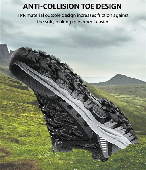 Men s Athletic Work Shoes Arch Support Wide Toe Box Breathable Lightweight Non Slip Built for Hiking Outdoor Use