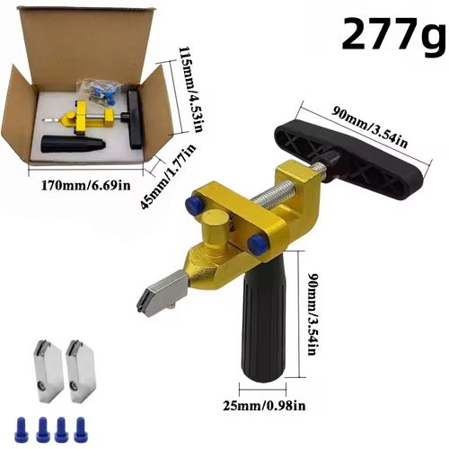 2-in-1 Ceramic Tile Gap Opener Handheld Glass Cutter Integrated Multifunctional Manual Cutting Tool