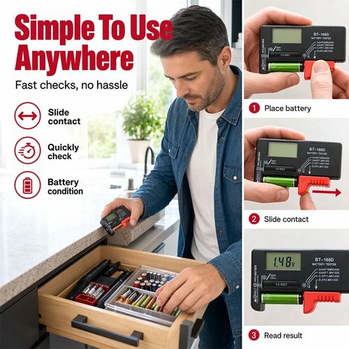 Universal Digital Battery Tester