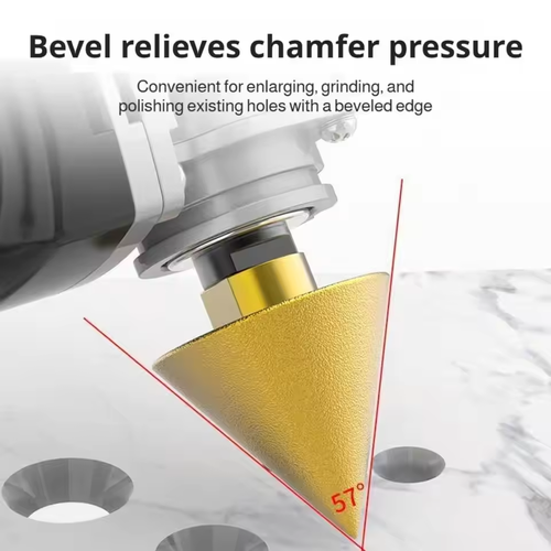 Diamond Cone Chamfering Bit Tile Bevel Grinding Tool For Marble Ceramic Porcelain Granite Hole Trimming Polishing Chamfer Drill
