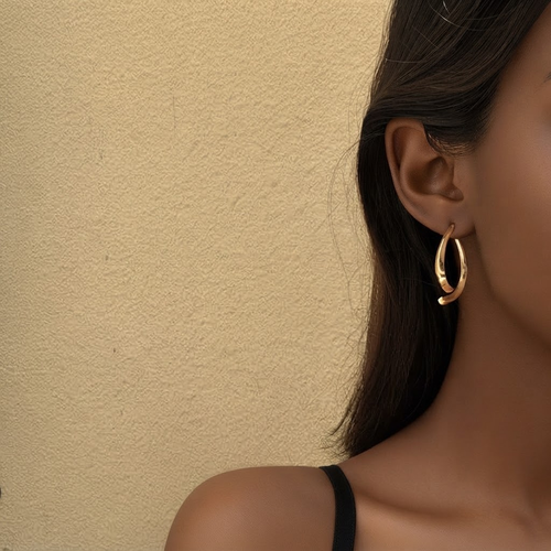 3pcs Simple Curved Earrings Fashionable  Circle Drop Earrings For Women