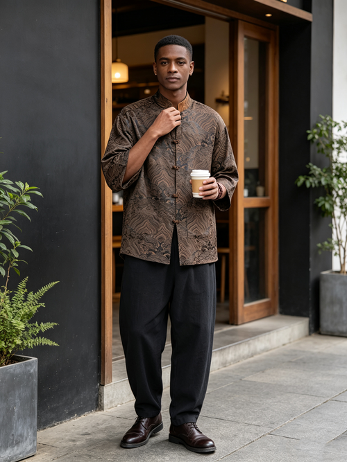 Advanced men's short sleeved shirt