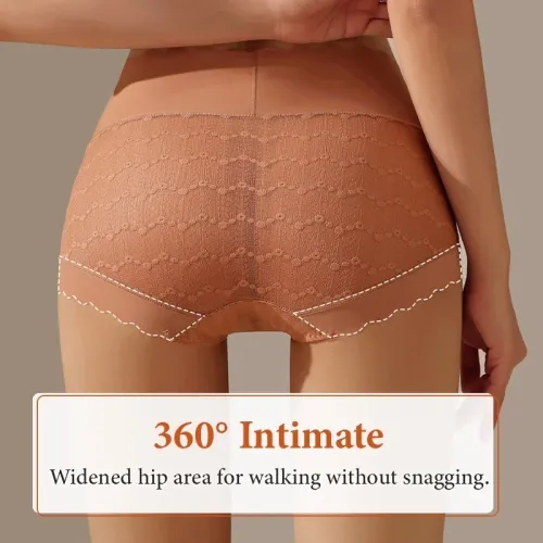 Women's Panties Silky Smooth Fit Micro-pressure Silk Warming Light Oxygen Thin Translucent