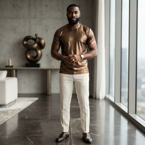 New Men's Summer Loose-Fit Crew-Neck Short-Sleeve Tee: Affordable Luxury, Versatile, and Effortlessly Cool.