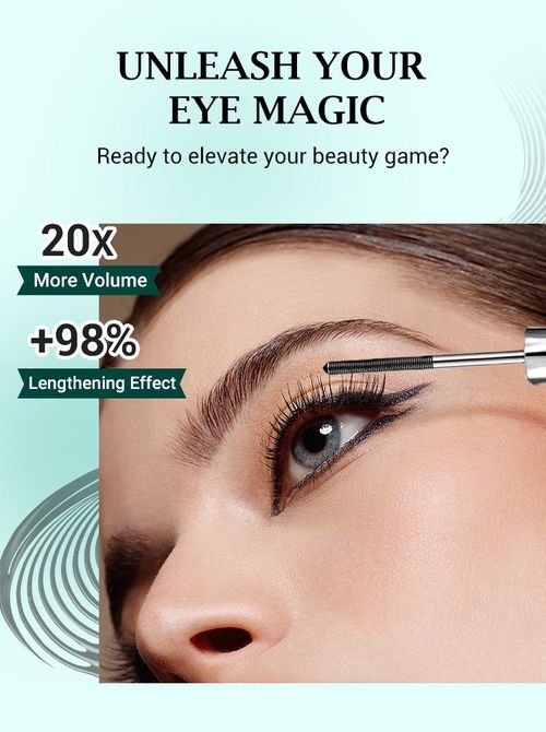 ✨LAST DAY BUY 1 GET 1 FREE!!✨Ultimate Waterproof & Sweatproof Lengthening & Curling Mascara👁️