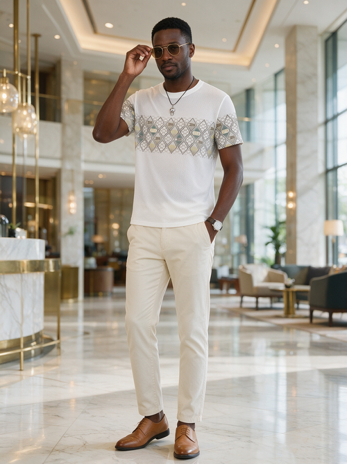 Mature Light Luxury Business T-shirt WHITE