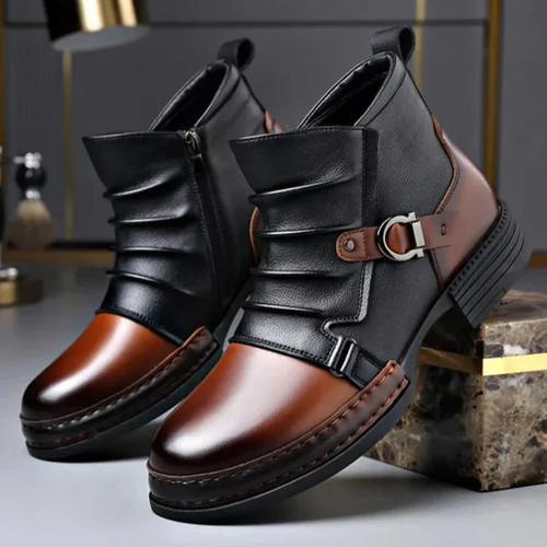 Men's genuine leather ankle boots