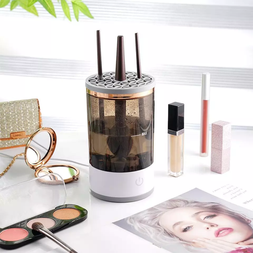 Electric makeup brush cleaner