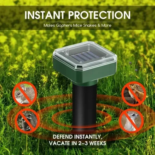 4PCS Outdoor Solar Powered Animals Repeller Outdoor Waterproof Repellent for Outdoor Lawns Garden Farmland Plant Protection
