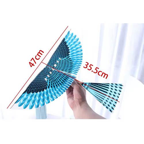 5 PCS Handmade Rubber Band Power Ornithopter Bird Model Science Kites Toy Random Color