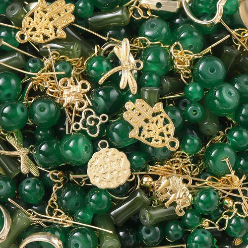 Metal glass beads mixed color scattered beads round beads random mixed colors 100g about 100 pieces