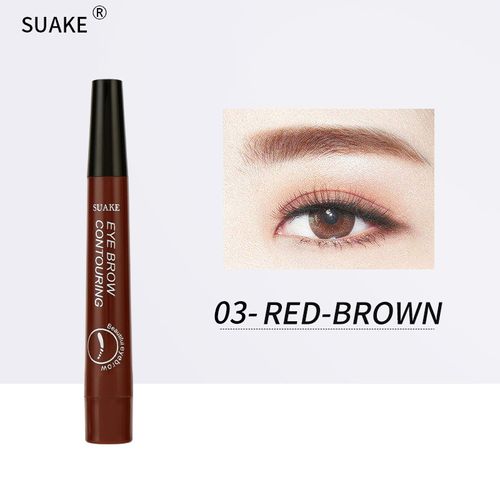 5pcs 5 colors waterproof eyebrow pencils 4 prong eyebrow pencils long-lasting natural dark brown liquid eyebrow pencil set