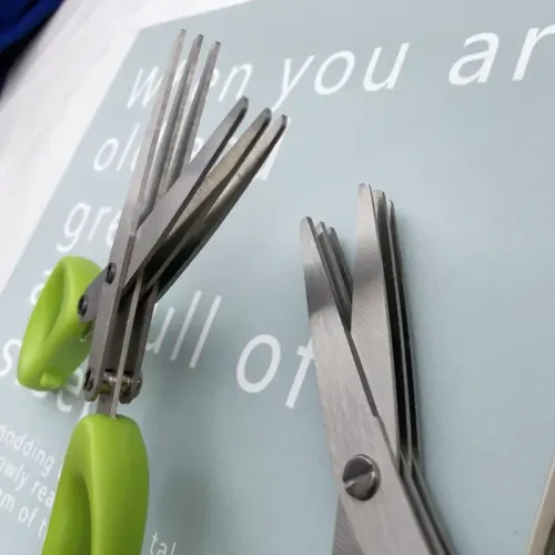 5-Blade Shredding Scissors, Multi-Layer Stainless Steel Shears for Paper, Herbs, Office