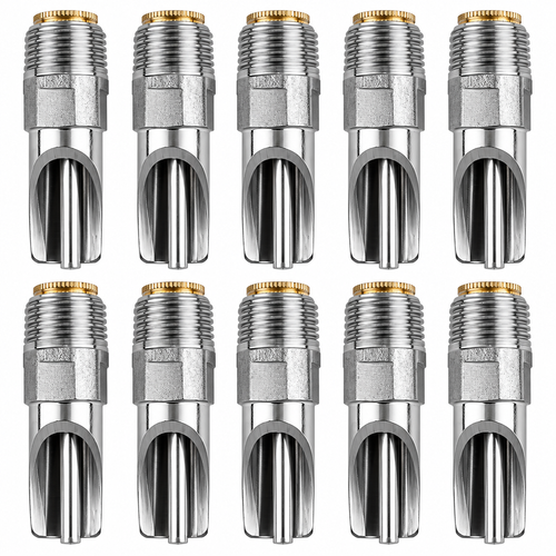 10Pcs Heavy Duty Stainless Steel Automatic Pig Waterer Livestock Drinking Feeder Farm Animal Supplies Poultry Cattle Sheep