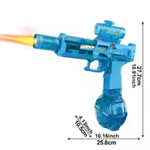 Electric Pulse Water Gun Simulated Flame Sensor Light Fully Automatic Fights Toy Water Pistol Outdoor Beach Toys Adult