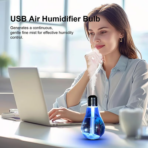 7-Color Auto-Changing Bulb Humidifier
