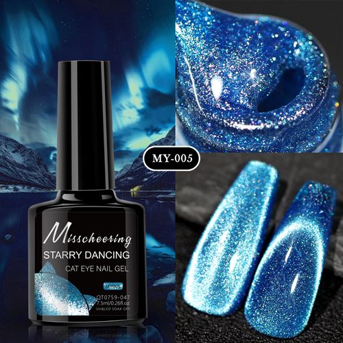 8-Piece Galaxy Dance Cat Eye Gel Polish Set – Professional Nail Art Varnish Kit