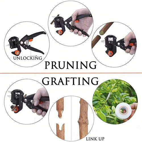 Professional Garden Grafting Tool Fruit Tree Pruning Shears Farming Pruner Scissor Cutting Knife Secateurs
