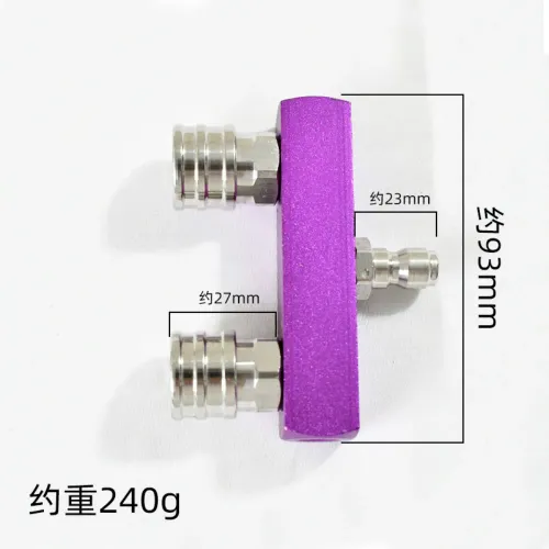 2 in 1 High Pressure Cleaner Nozzle Head Set   Male Female Quick Connect Pressure Washer Parts for Garden Tool Accessories