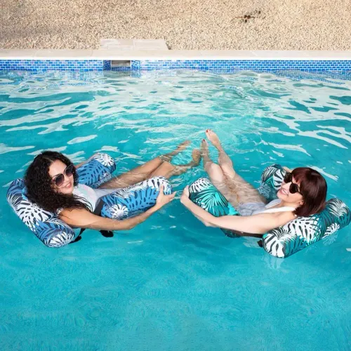 Inflatable swimming pool float ring, float lounge chair, durable, party beach lake play float chair