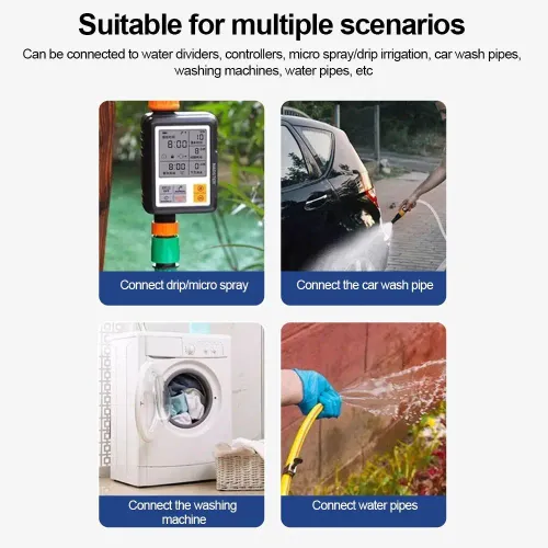 Pure Copper Garden Faucet with Dual Outlets