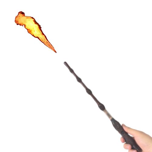 Harry's fire-breathing wand
