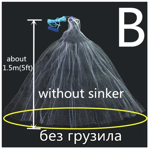 Catch Fishing Network Monofilament Line Fly Outdoor Sprots Hand Throw Fishing Net
