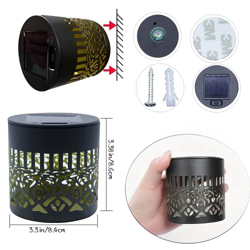 Say Goodbye to Darkness- Solar Powered Decorative Fence Lights（1pc)