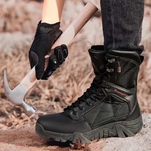 Anti smashing and anti stabbing sports safety shoes