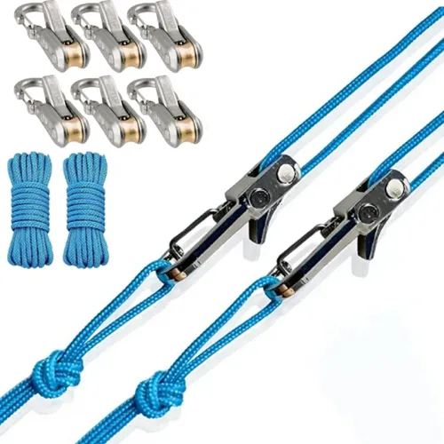 Rope Tightening Tool Tensioner Heavy-Duty Retractable Tie Down Rope