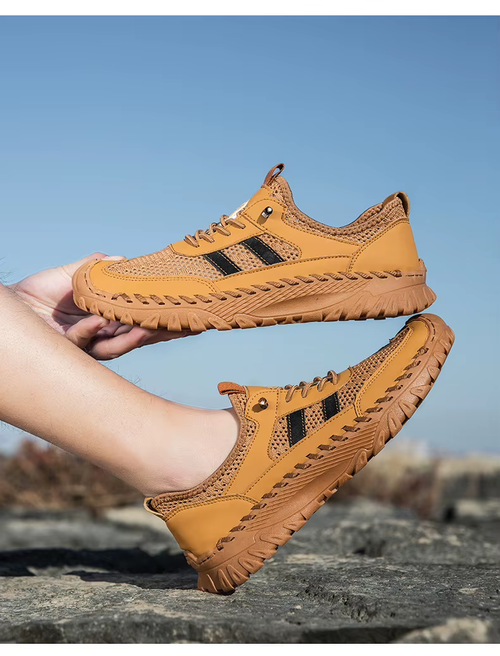 Breathable Men's Flat-Soled Sports Shoes for Summer