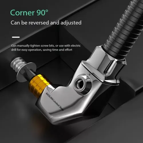 Universal Self-Locking Electric Screwdriver 90 Degree Double-Headed with Batch Head