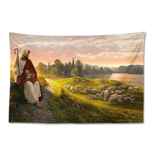 Faith Wall Hanging Tapestry for Sacred Spaces & Prayer Corners