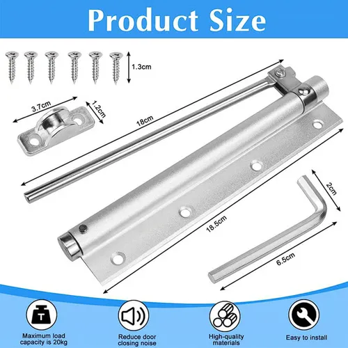 2PCS Automatic Door Self-Closing Hinge