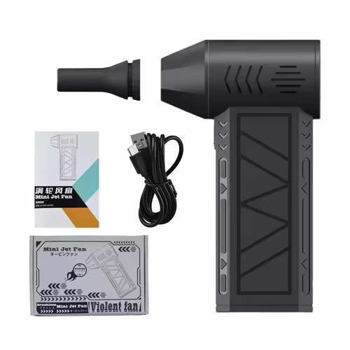 130,000 RPM X6 Mini Turbo Jet Blower – Portable Handheld Rechargeable Turbo Fan