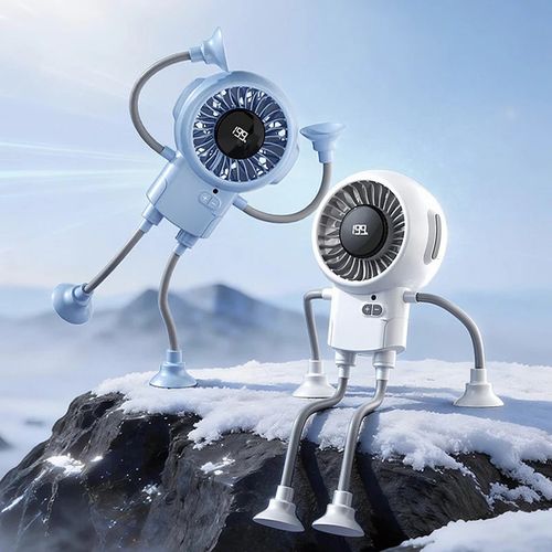 🥳NEW HOT SALE 🔥Multi-Functional Robot Fan with Suction Cups
