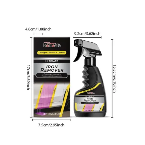 Rust Remover Revitalizing Spray for Car Wheels & Metal Surfaces, Heavy Duty Rust Cleaner Anti-Rust Solution