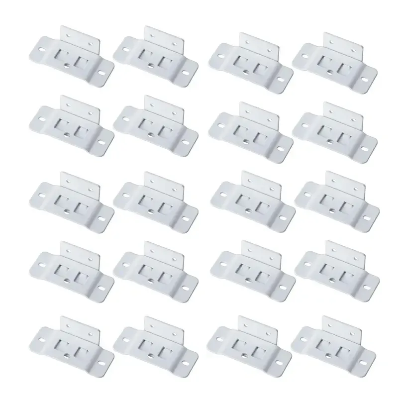 20 Pack Quick Fitting Furniture Joint Bracket, Duty Corner Brace Joint Right Angle Bracket, Stainless Steel Furniture Corner Connectors for Drawers, Cabinets, Tables, and Chairs
