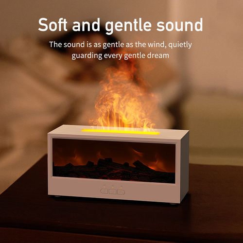 Simulated campfire flame essential oil humidifier