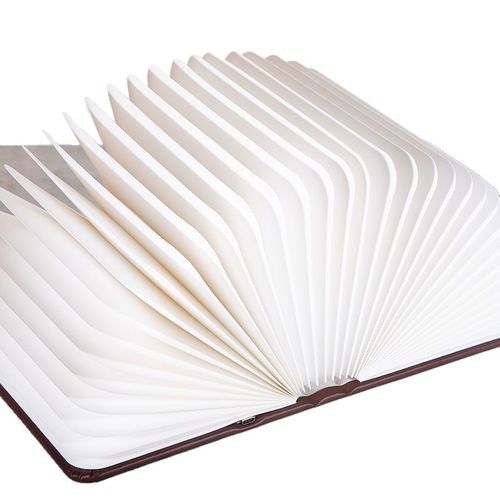 USB Battery Powered Wooden Paper Book Reading Light